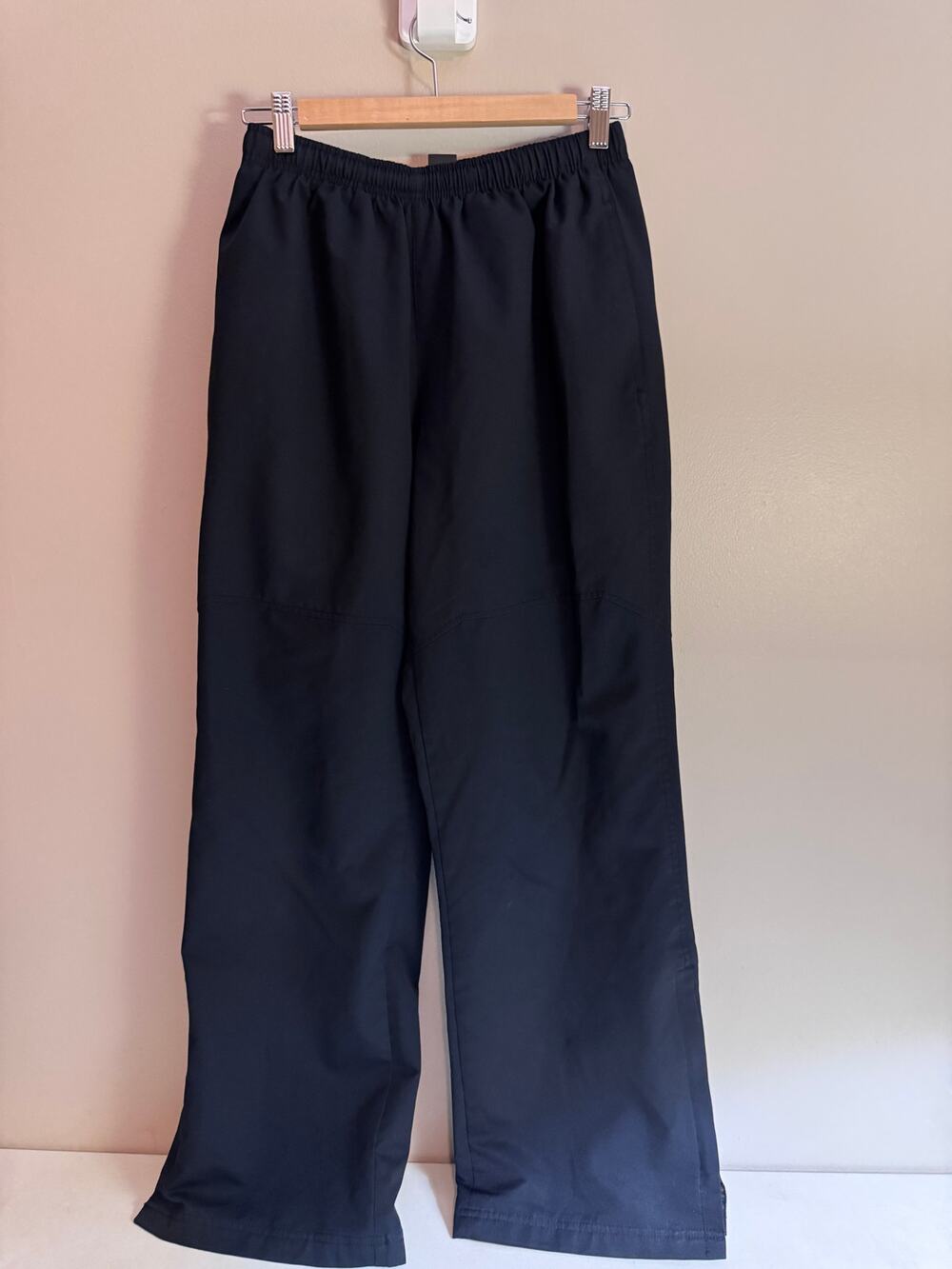 Bauer Team Men’s S/P Black Hockey Warm Up Pants Lined Zip Ankle